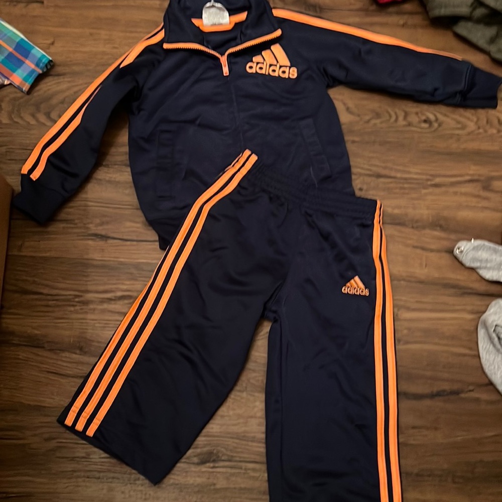 Boys 18 month Adidas zip up jacket and pants set